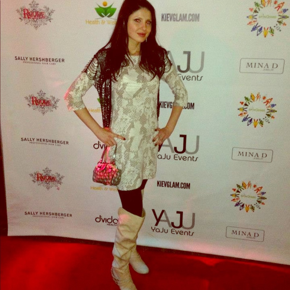 Snake-print Dress